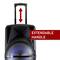 beFree Sound 12" Bluetooth Rechargeable Portable PA Party Speaker With Reactive LED Lights & Stand